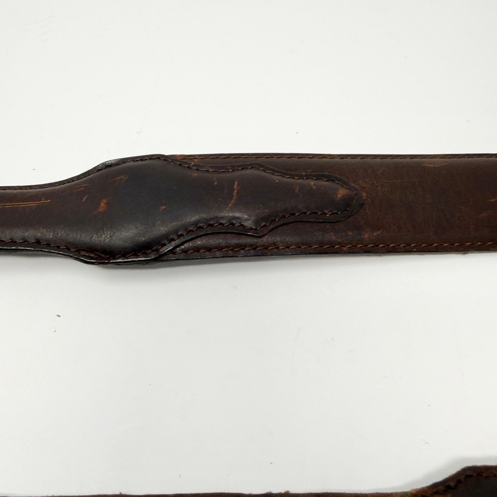 Vintage Resistol Genuine Leather Western Belt Size 42 Silver Buckle - Picture 11 of 11